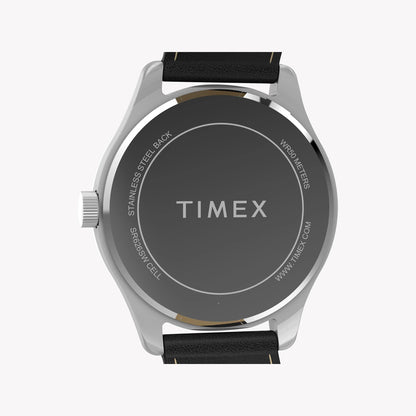 Mens Main Street Silver-tone Case & Black Strap Watch TW2Y16100-3