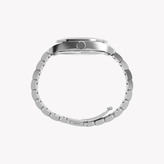 Mens Silver-tone Case & Bracelet with Black Dial TW2Y22600 | Stylish Watch-1