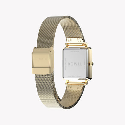 Transcend Gold-Tone Rectangle Case & Bracelet with Silver Dial | TW2Y26100-4