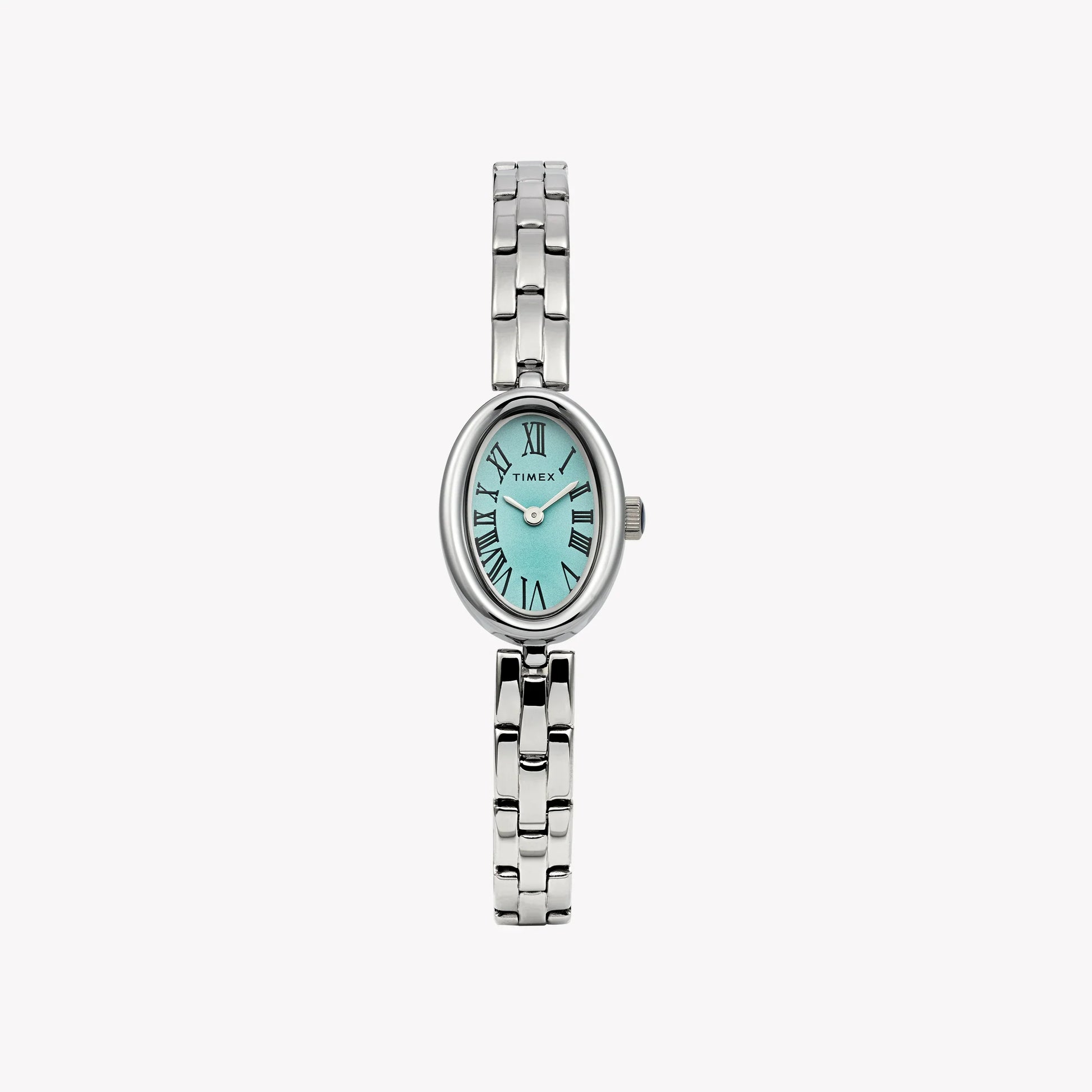 Cavatina Silver-Tone Case & Bracelet with Aquamarine Dial TW2Y26600-0
