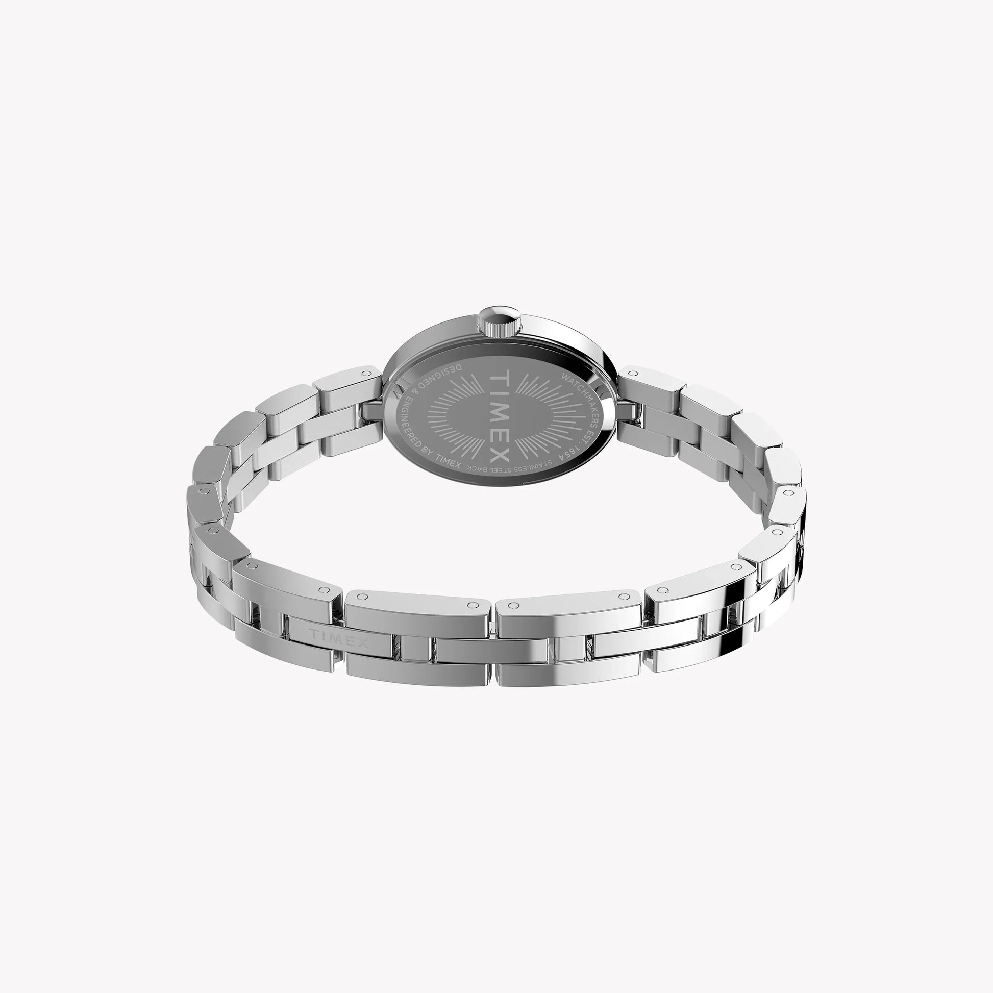 Cavatina Silver-Tone Case & Bracelet with Aquamarine Dial TW2Y26600-4