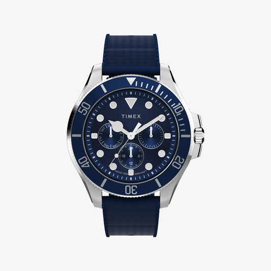 Timex Men's Silver-Tone SS, Blue Resin | TW2Y33400-0