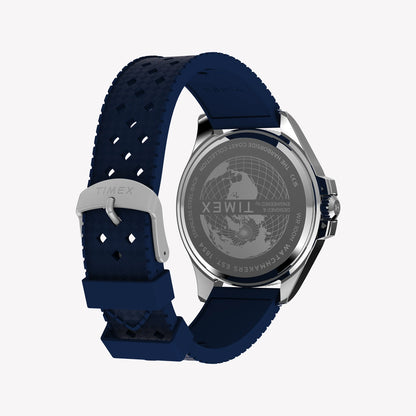 Timex Men's Silver-Tone SS, Blue Resin | TW2Y33400-1