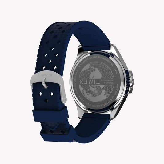 Timex Men's Silver-Tone SS, Blue Resin | TW2Y33400-1