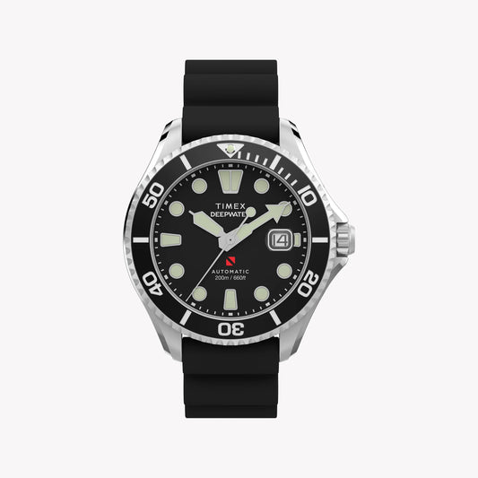 Deep Water Meridian 200 SST Black Dial Black Strap Watch | TW2Y40000-0
