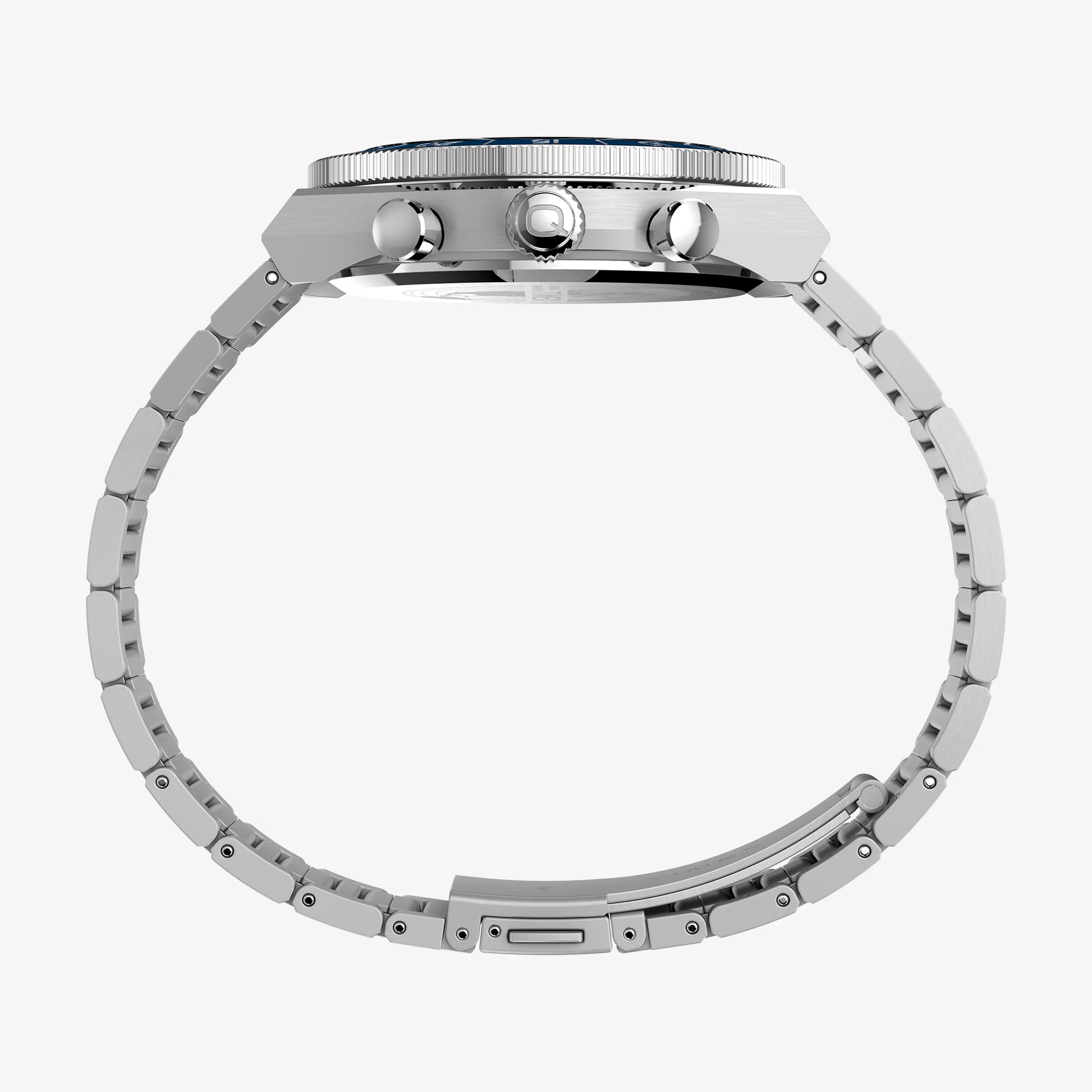 TIMEX Men's Stainless Steel Silver-Tone, Blue Dial | TW2Y55900-3