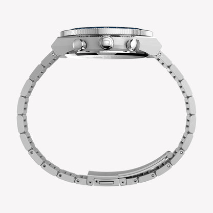 TIMEX Men's Stainless Steel Silver-Tone, Blue Dial | TW2Y55900-3