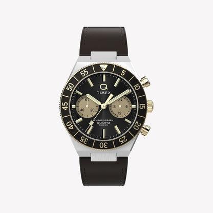 Timex Men's Silver-Tone Steel, Brown Leather | TW2Y56000-0