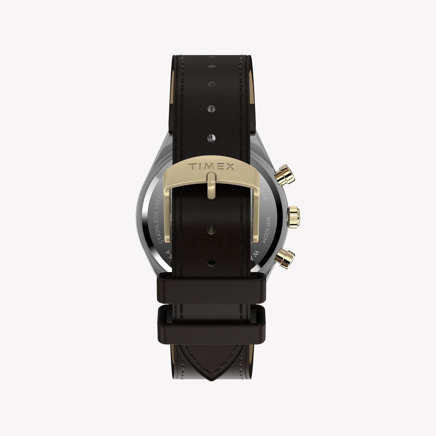 Timex Men's Silver-Tone Steel, Brown Leather | TW2Y56000-2