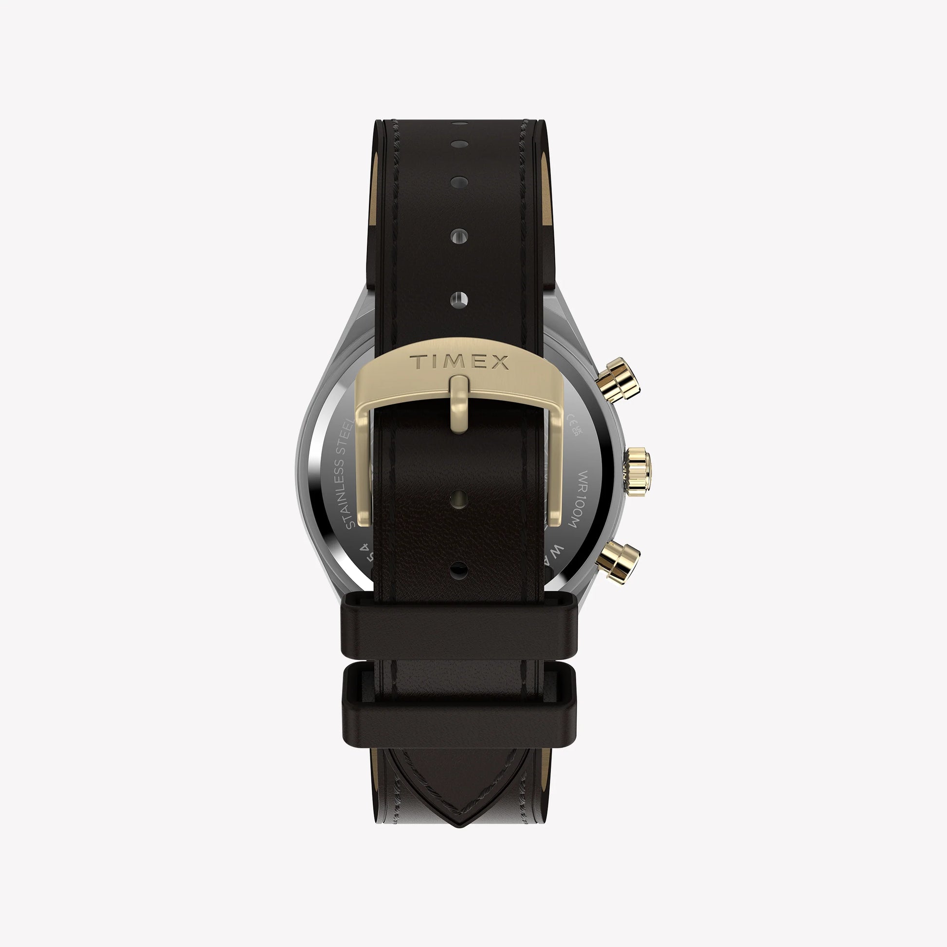 Timex Men's Silver-Tone Steel, Brown Leather | TW2Y56000-2