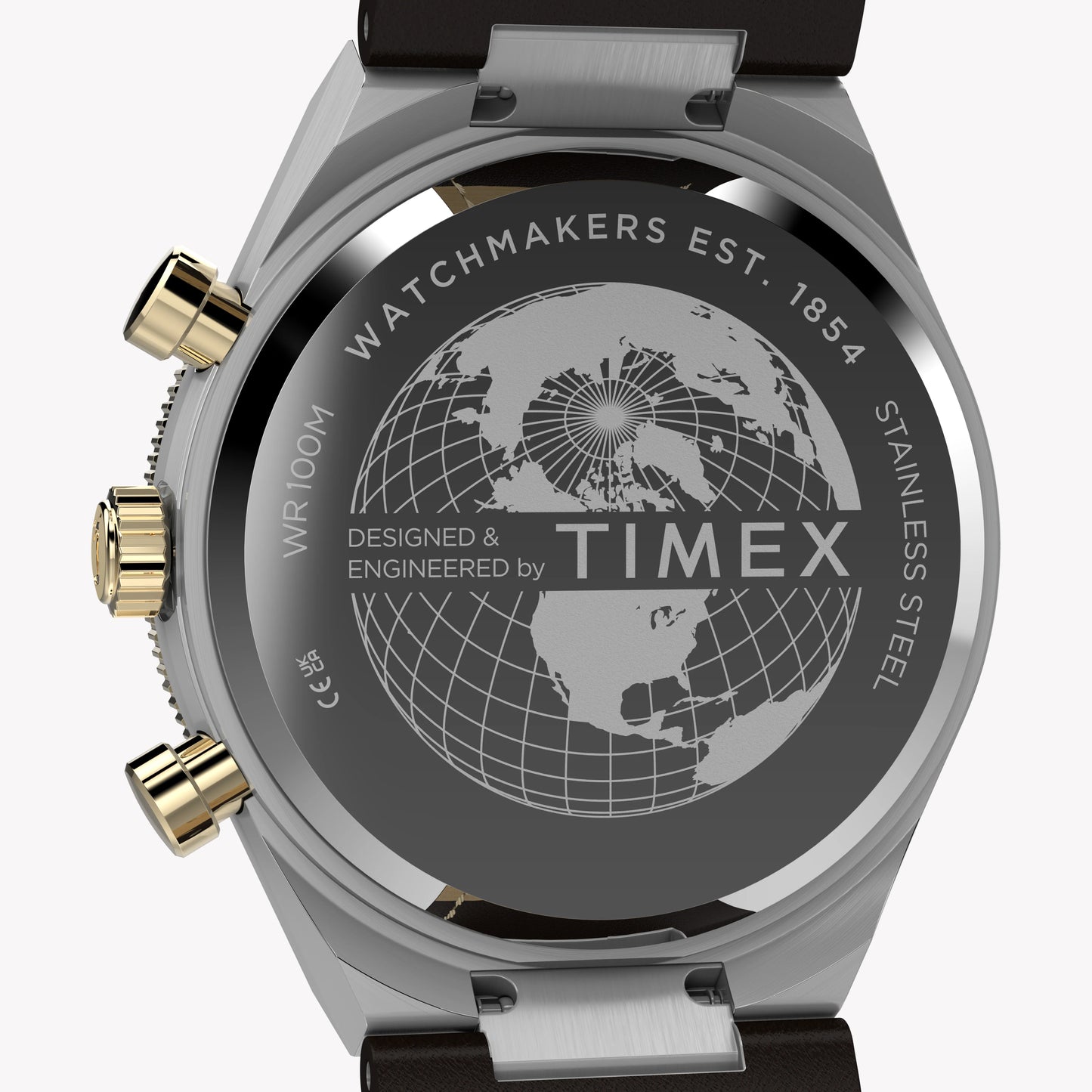 Timex Men's Silver-Tone Steel, Brown Leather | TW2Y56000-4