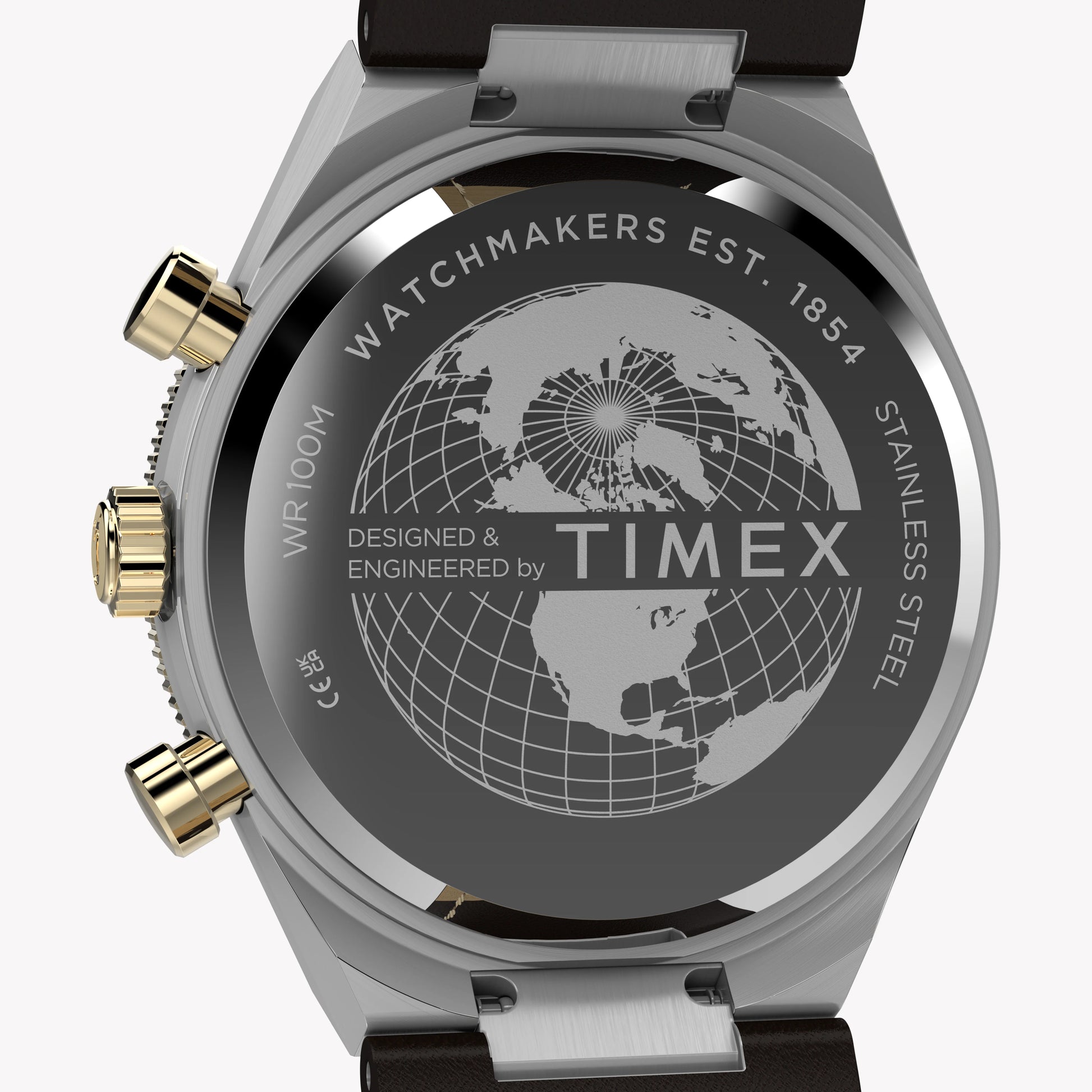 Timex Men's Silver-Tone Steel, Brown Leather | TW2Y56000-4
