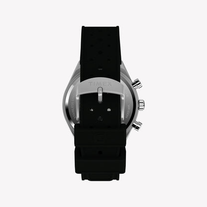 Timex Men's Silver-Tone SS, Black Silicone | TW2Y56100-2
