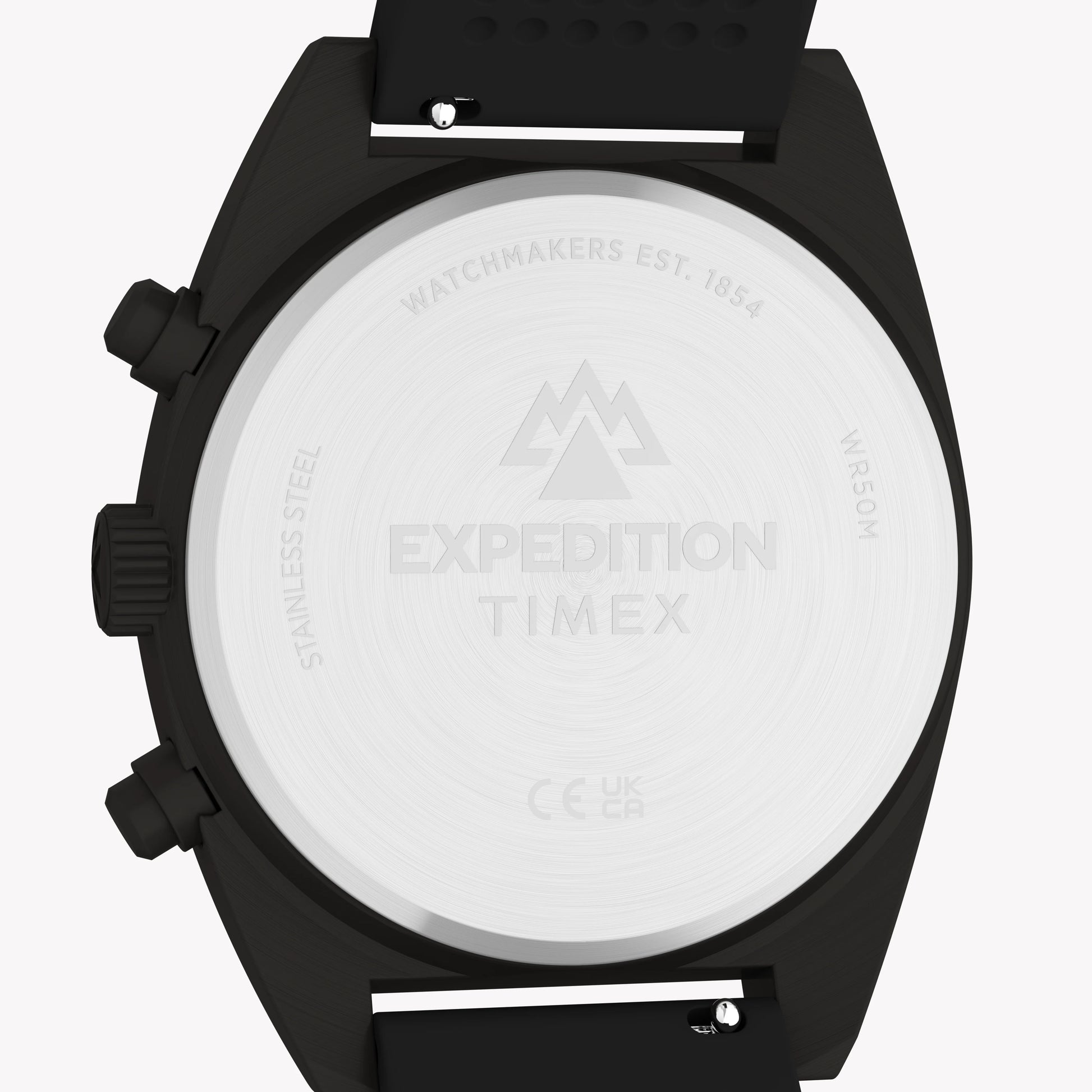 Timex Men's Gunmetal SS, Black Silicone | TW2Y61000-4