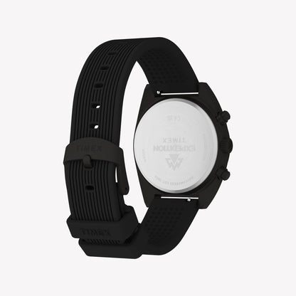 Timex Men's Gunmetal SS, Black Silicone | TW2Y61000-1