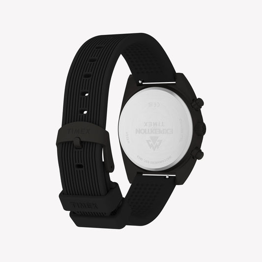 Timex Men's Gunmetal SS, Black Silicone | TW2Y61000-1
