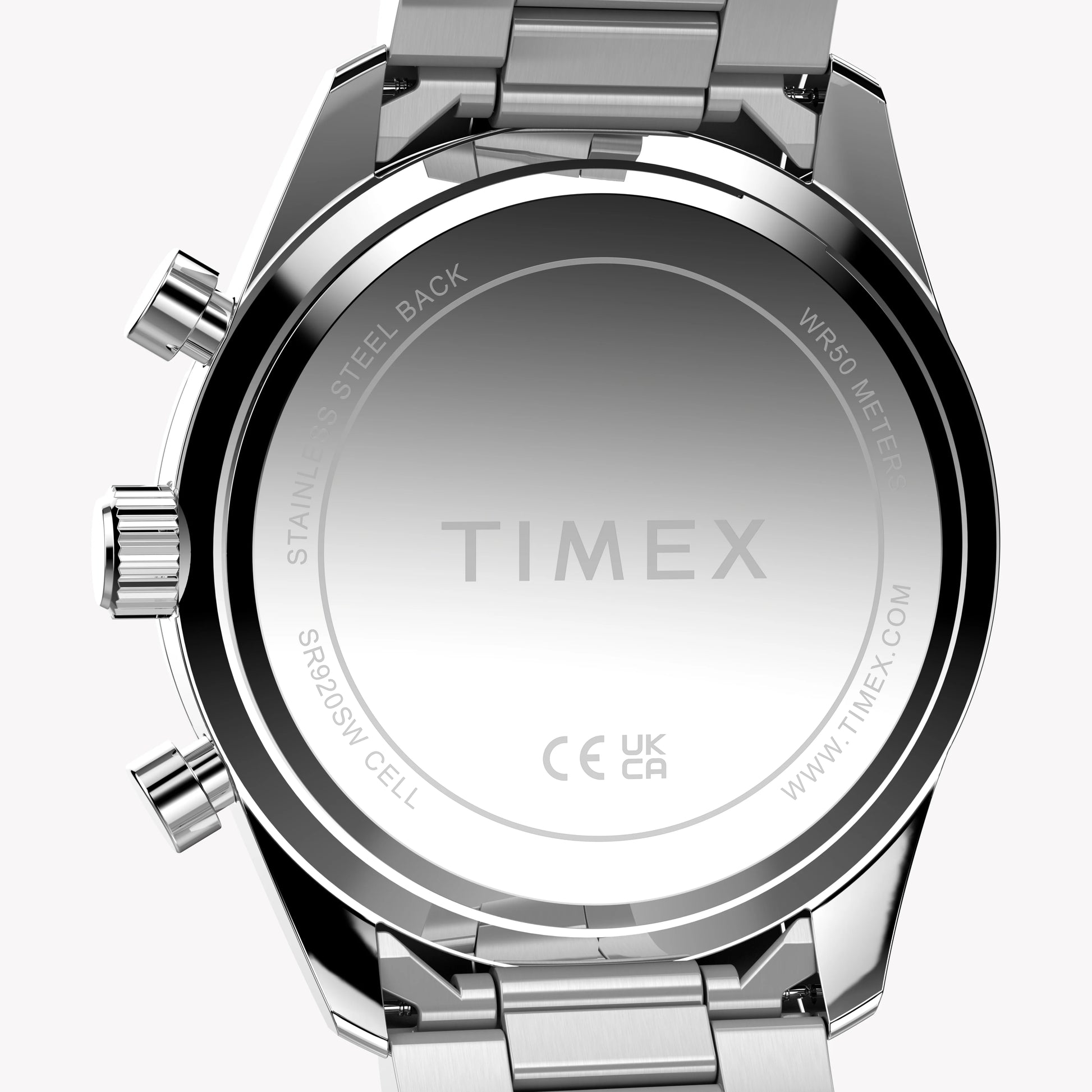 TIMEX Men's Silver-Tone Stainless Steel, Green | TW2Y62100-4