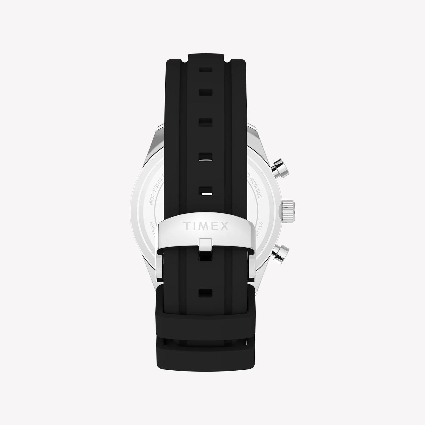 TIMEX Men's Silver-Tone SS, Black Silicone | TW2Y62300-2