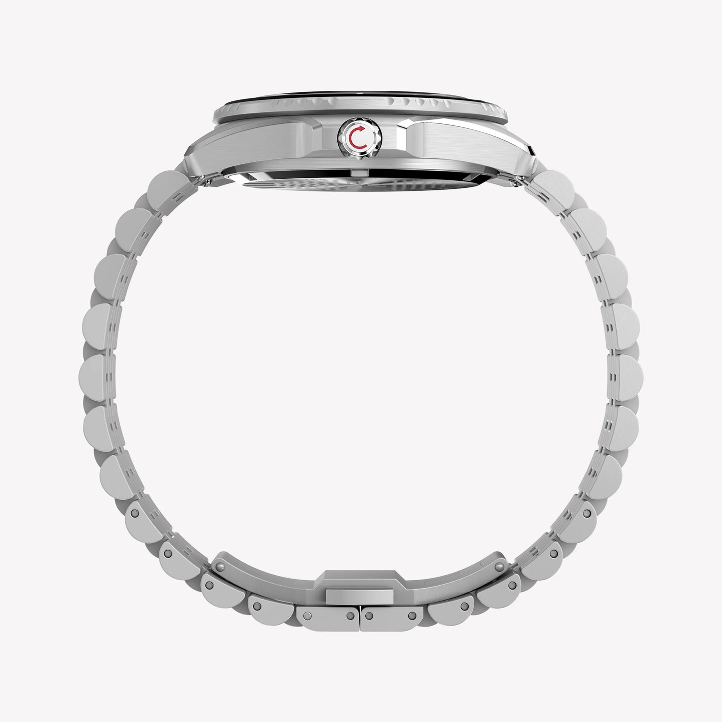 TIMEX Men's SS Silver-Tone, Black Dial | TW2Y64500-3