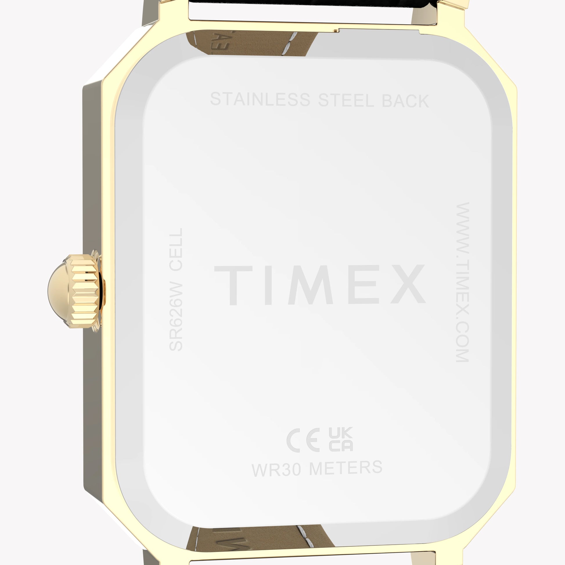Timex Women's Gold-Tone, Black Leather | TW2Y71900-4