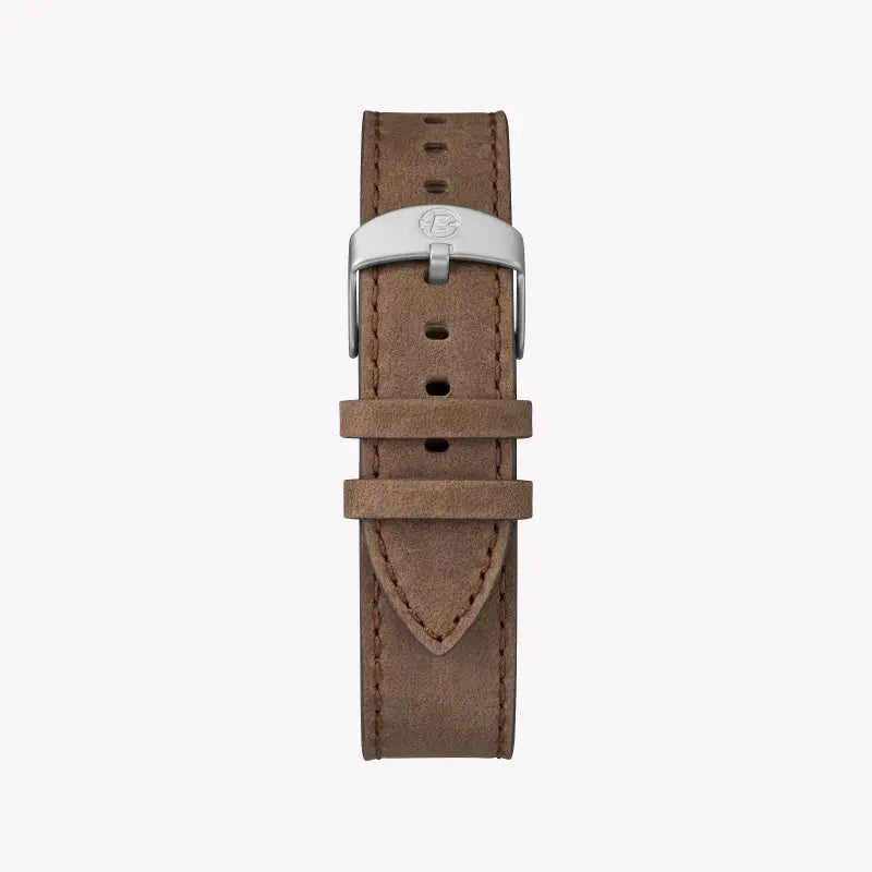 Timex Men's Tan Leather Watch, Off White Dial | Tw4b10600-2