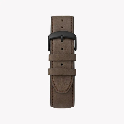 Timex Men's Brown Leather Watch, Blue Dial | Tw4b14600-2