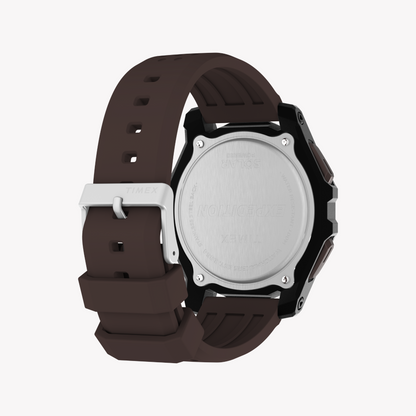 Timex Men's Black/Brown, Synthetic/Silicone | Tw4b33800-2