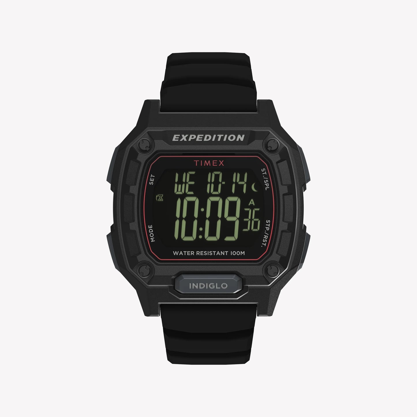 TIMEX Men's Black PC+GF, Black Silicone | TW4B34400-0