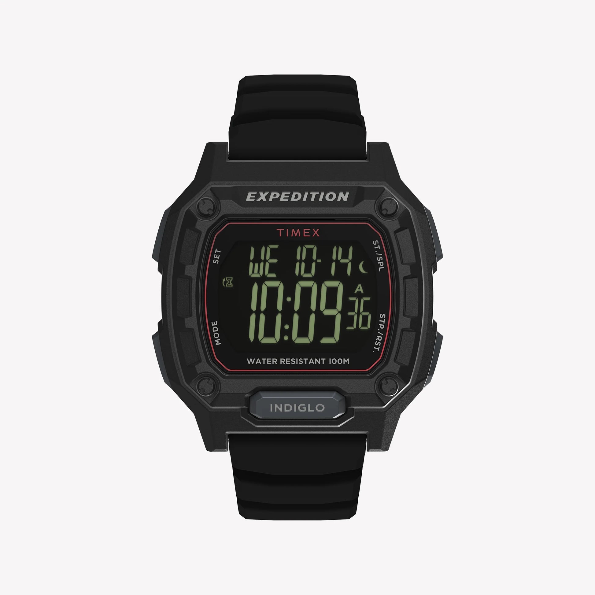TIMEX Men's Black PC+GF, Black Silicone | TW4B34400-0