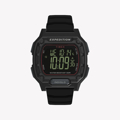 TIMEX Men's Black PC+GF, Black Silicone | TW4B34400-0