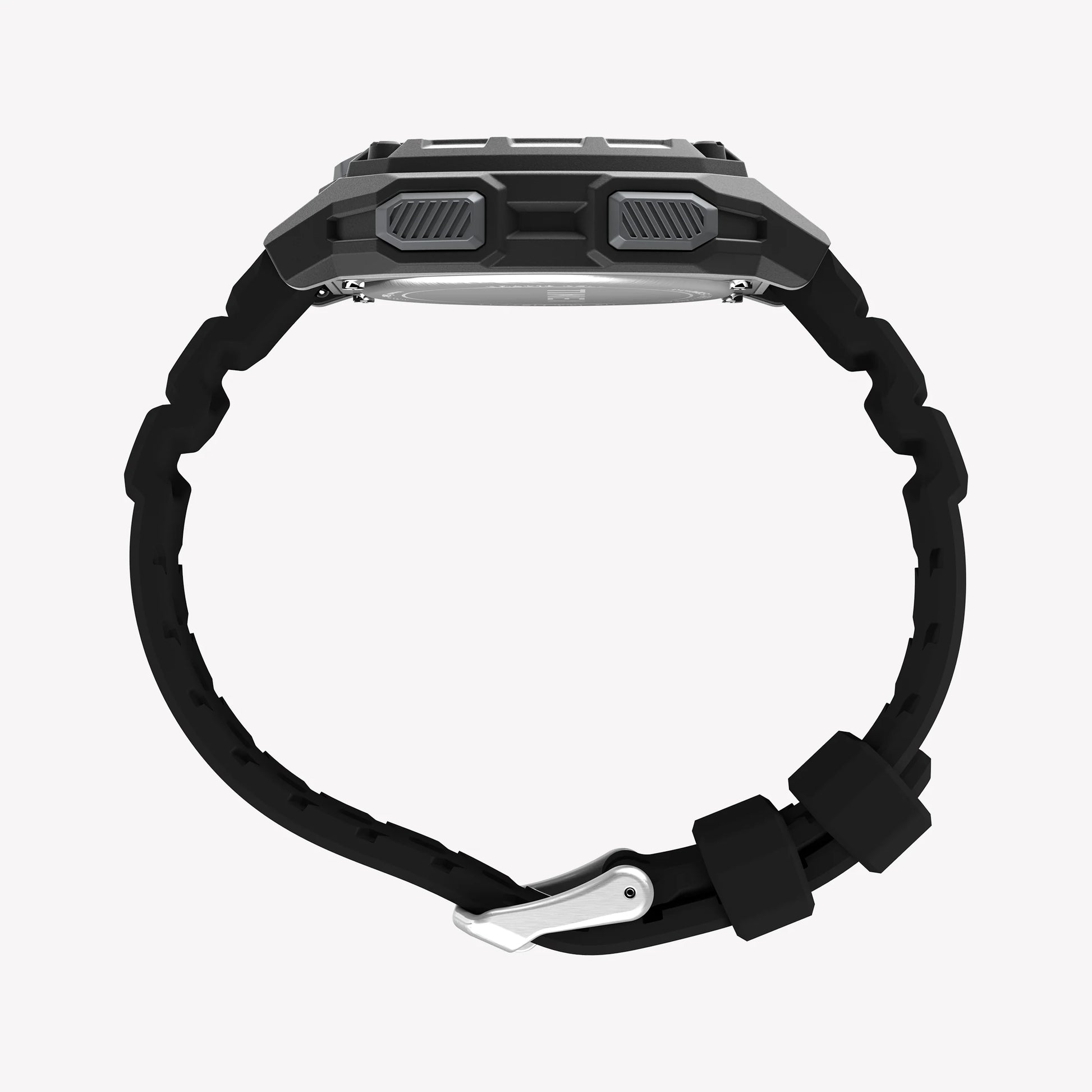 TIMEX Men's Black PC+GF, Black Silicone | TW4B34400-3