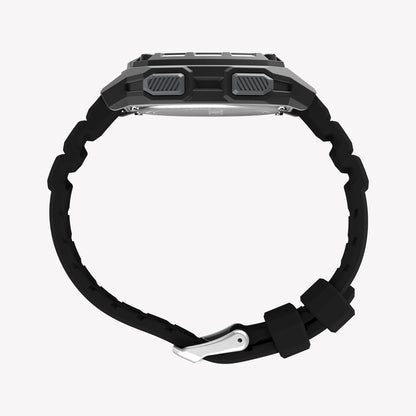 TIMEX Men's Black PC+GF, Black Silicone | TW4B34400-3