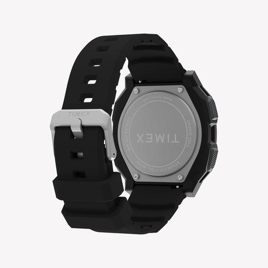 TIMEX Men's Black PC+GF, Black Silicone | TW4B34400-1