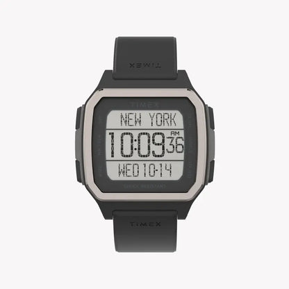 Timex Men's Black Silicone Watch, Digital Dial | Tw5m29000-0