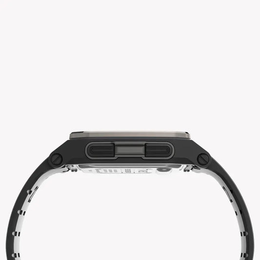 Timex Men's Black Silicone Watch, Digital Dial | Tw5m29000-1