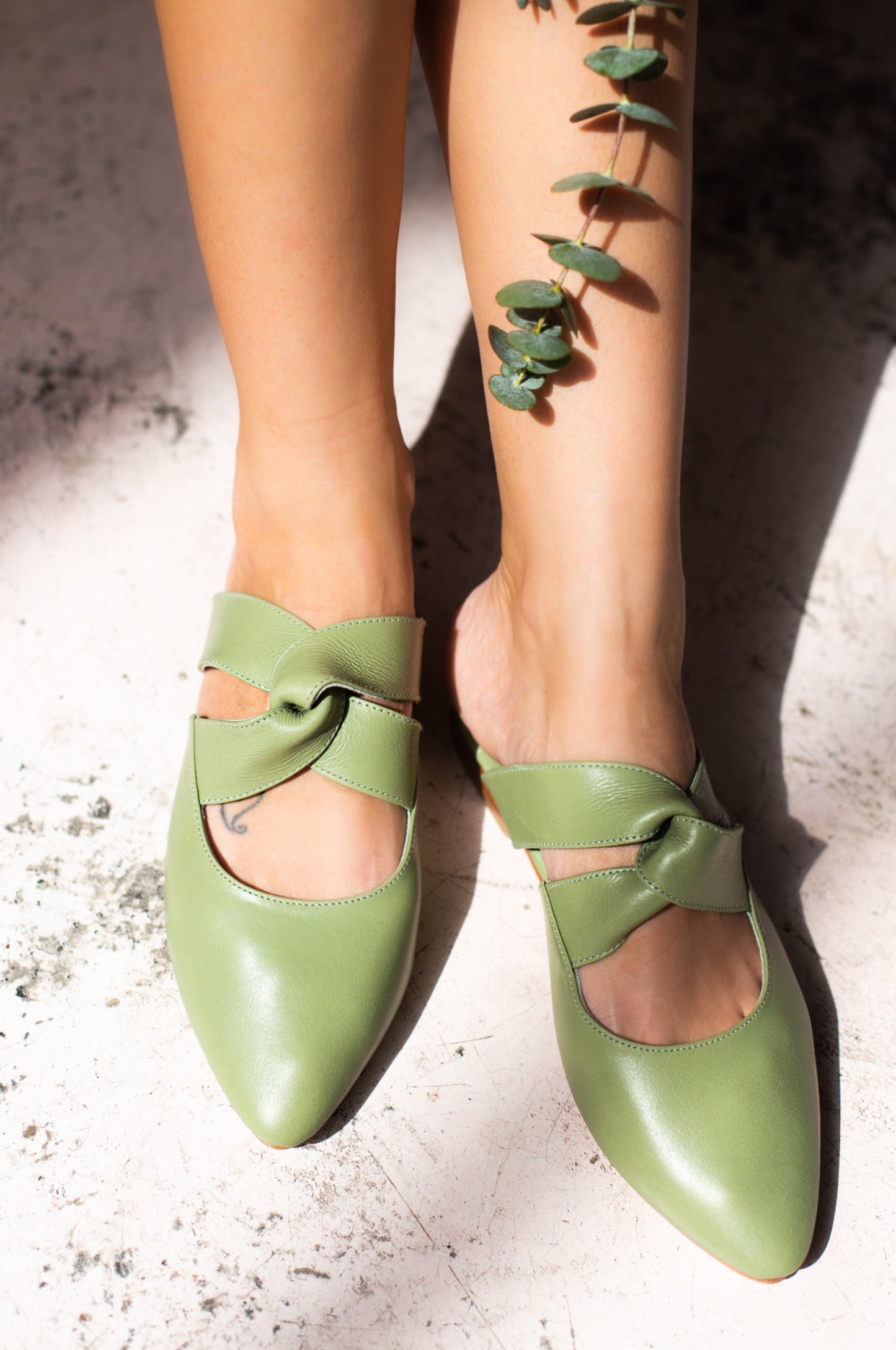 Taj Mahal Pointy Toe Mules-0