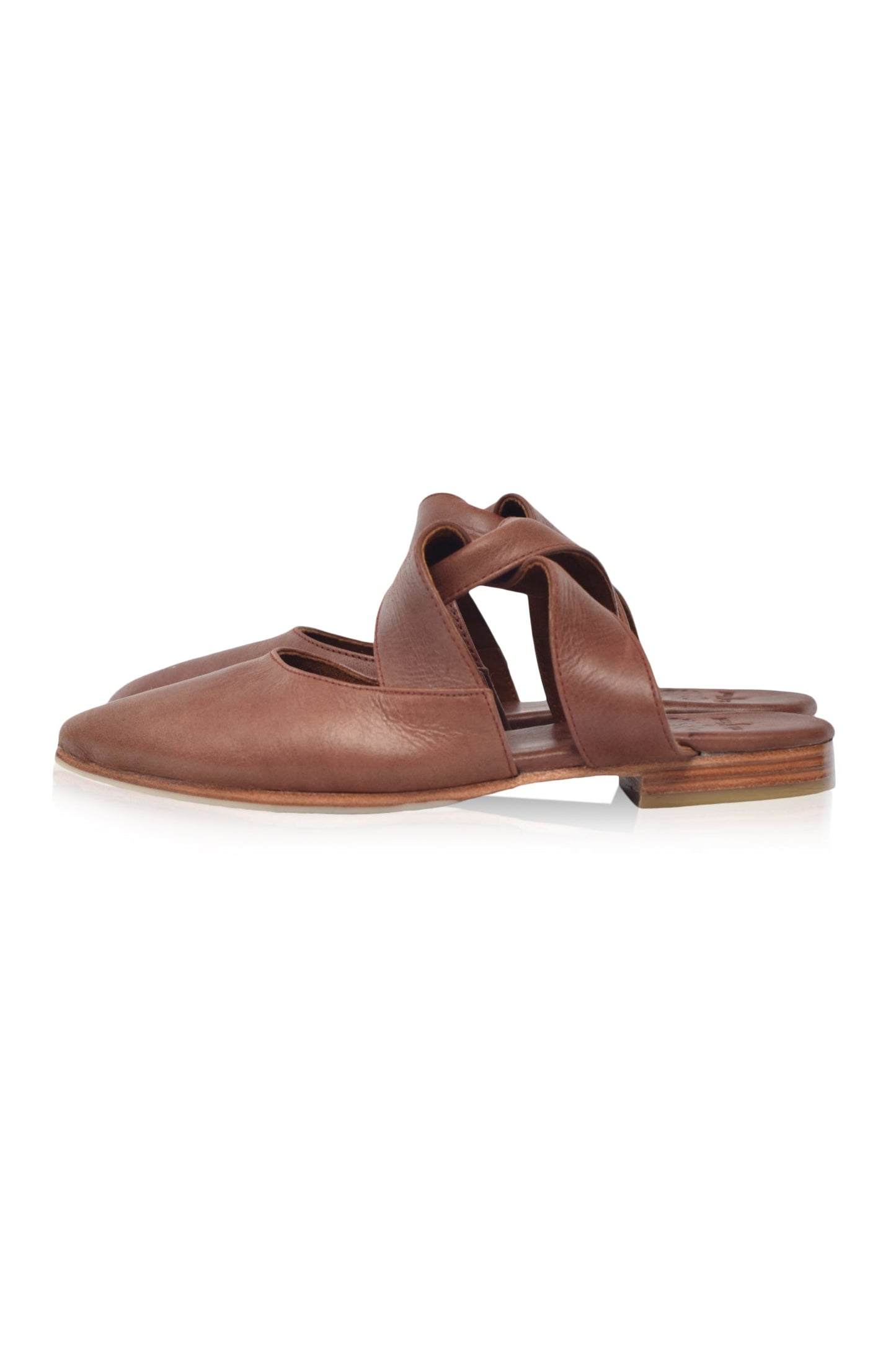 Taj Mahal Pointy Toe Leather Mules-7