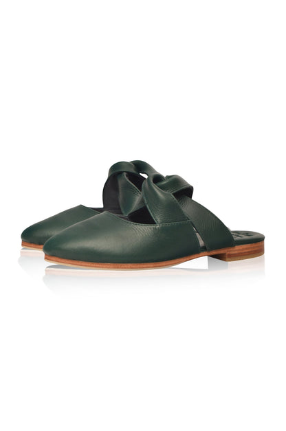 Taj Mahal Pointy Toe Leather Mules-3