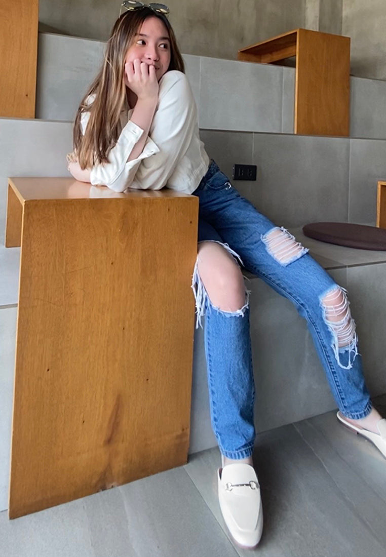 Vasiliki Faux Leather Flat Mules-3