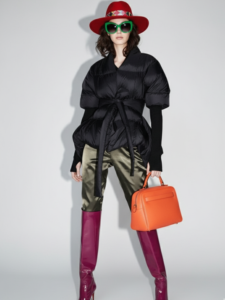 Tribeca Pleated Puffer Jacket BYMANYC ® New York-0