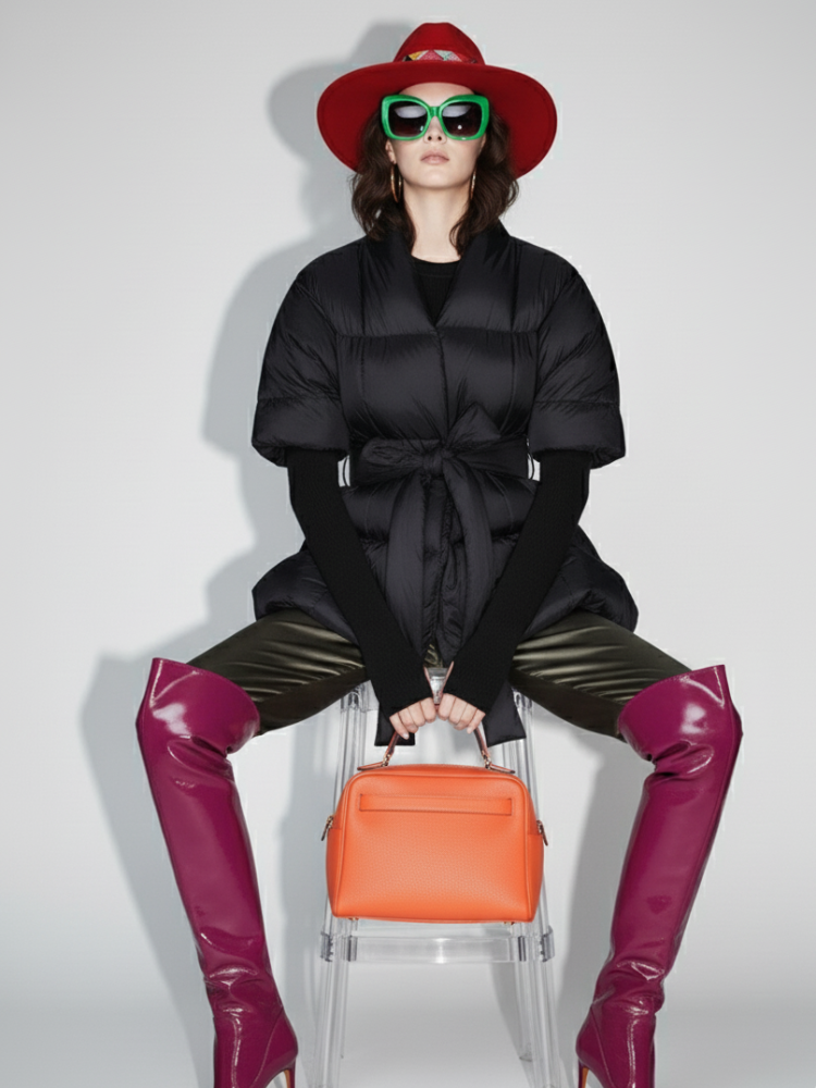 Tribeca Pleated Puffer Jacket BYMANYC ® New York-2