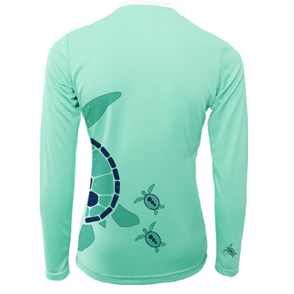 Turtle Wrap Women's Long Sleeve UPF 50+ Dry-Fit Shirt-1