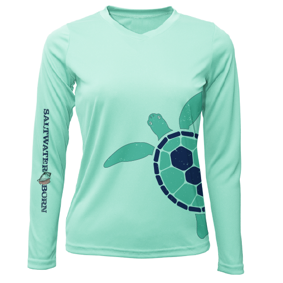 Turtle Wrap Women's Long Sleeve UPF 50+ Dry-Fit Shirt-0