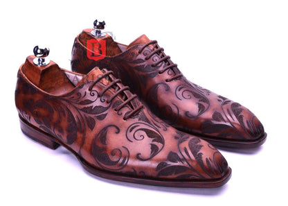 Floral - Men's Oxford Dress Shoes-0