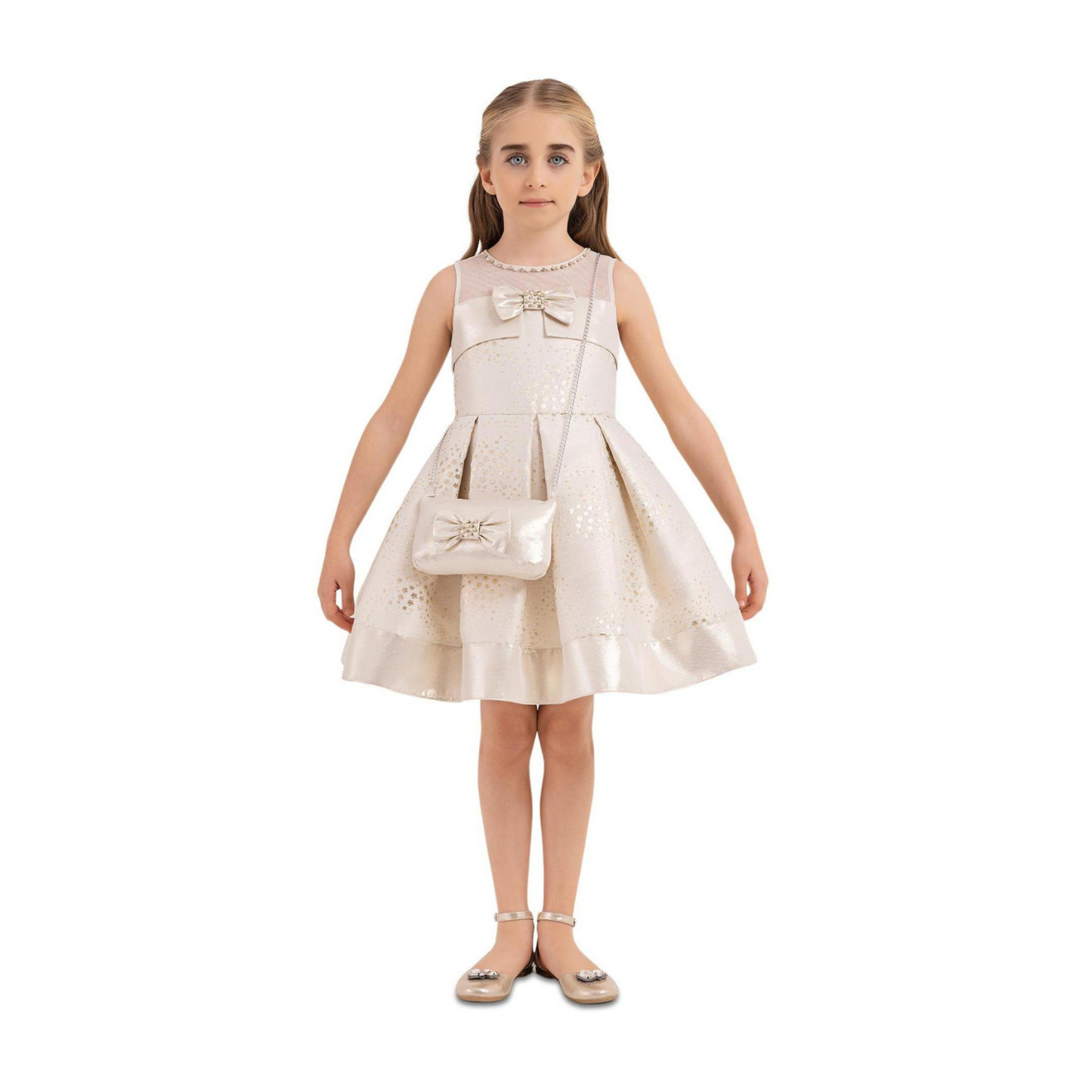 Sleeveless Chic Girls Formal Dress-1