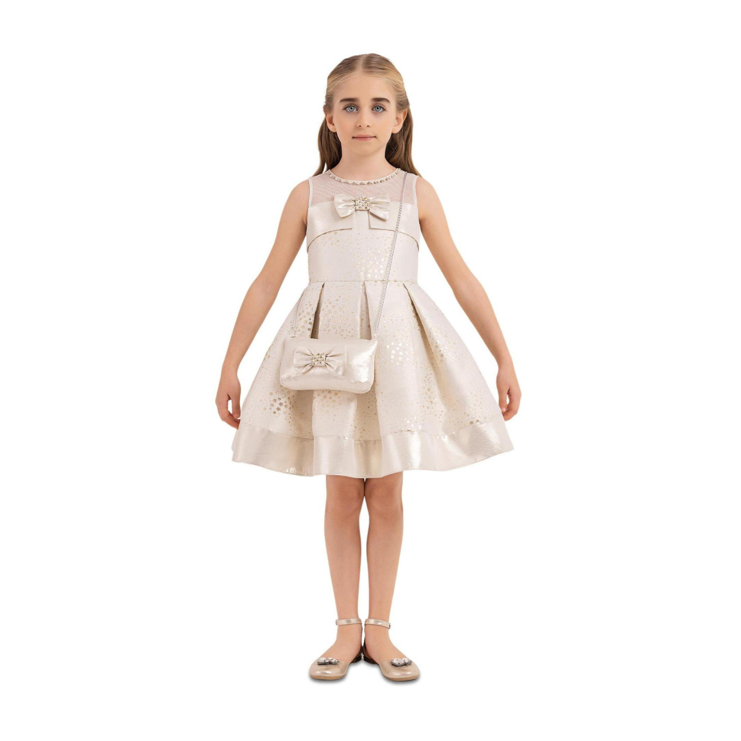 Sleeveless Chic Girls Formal Dress-1
