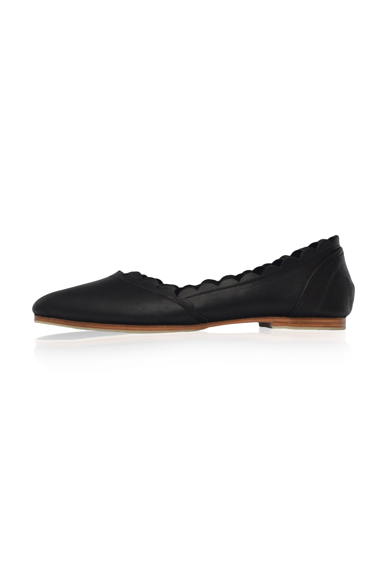 Valentina Leather Ballet Flats-4