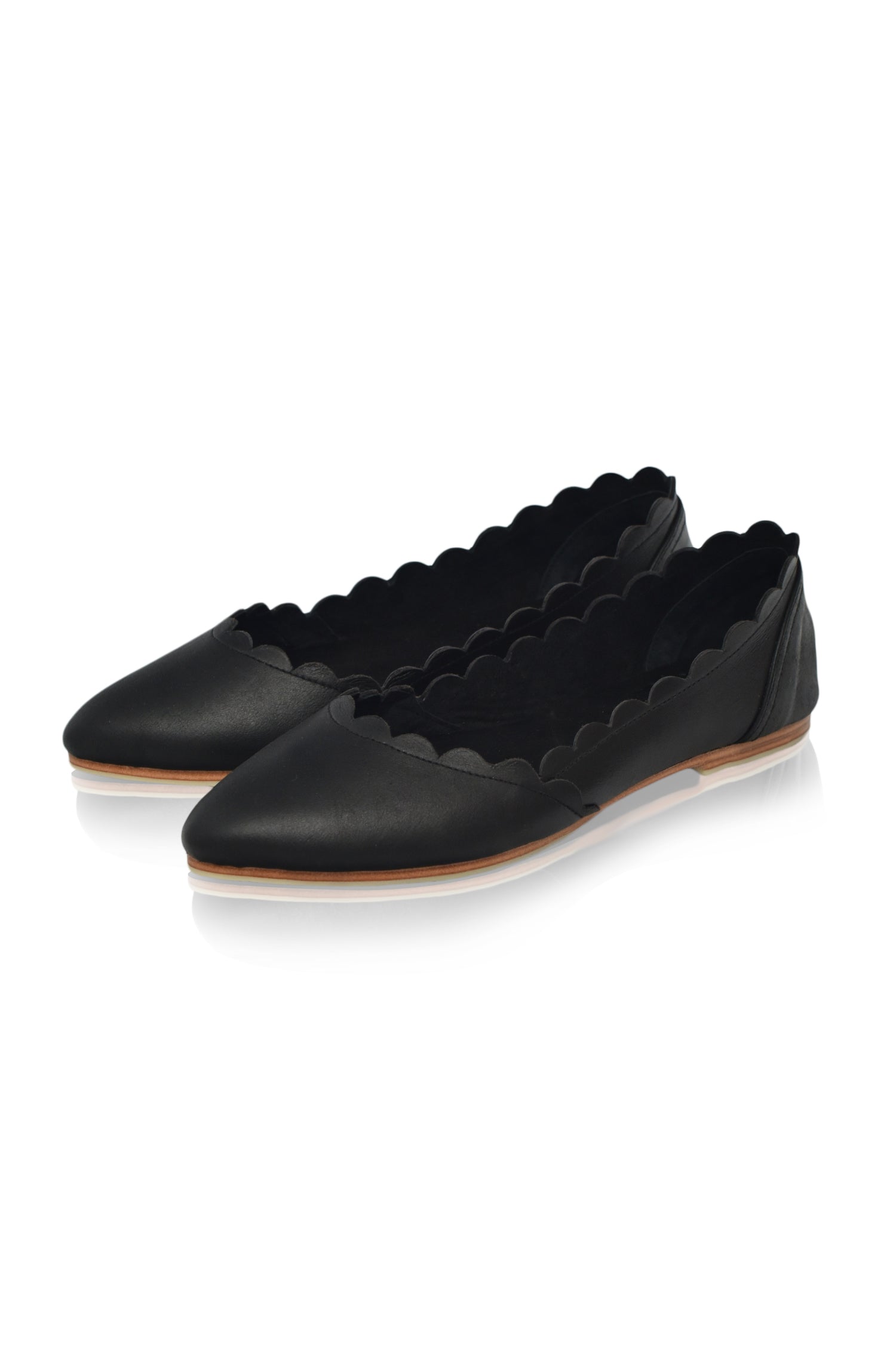 Valentina Leather Ballet Flats-1