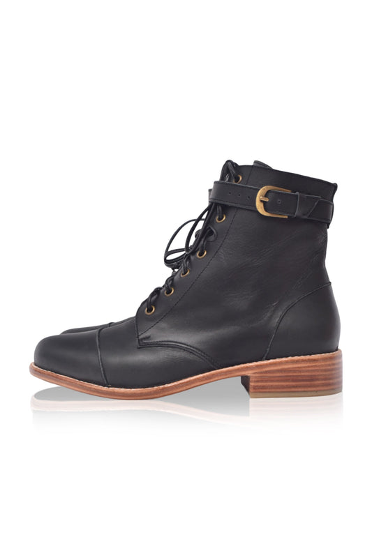 Valley Dream Lace Up Leather Boots-1