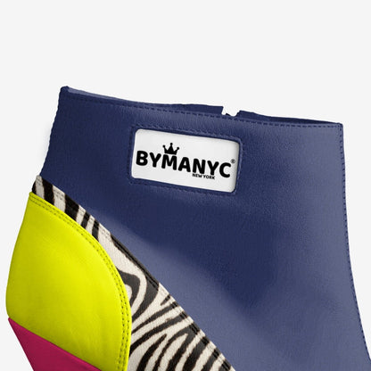 Vegan Platform Ankle Boots BYMANYC ® New York Bold Black-2